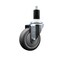 Service Caster 4'' SS Thermoplastic Rubber Wheel Swivel 1-3/8'' Expanding Stem Caster SCC-SSEX20S414-TPRB-138 - alternate 1